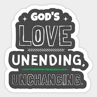 God's Love T-shirt Sticker